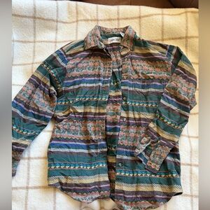 Cabin Creek Multicolor Striped Button Down Shirt